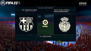 FIFA 22 PS5 - Barcelona vs Mallorca - la liga 21/22 - 4K Gameplay
