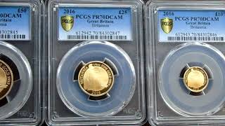 The 2016 Gold Premium Proof Britannia Set - 70 sets PCGS PR70DCAM