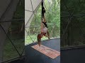 aerial yoga in a geodome aerialyoga geodome aerialyogateachertraining aerialhammock splits