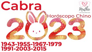 🐰 CABRA Horoscopo Chino 2023 Año del Conejo de Agua 🐰Tarot Guia Angelical