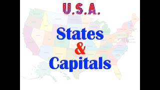 50 States & Capitals in alphabetical Order