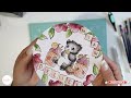 tutoriel crÉation d une carte ronde avec les derwent inktense scrapbooking derwentinktense