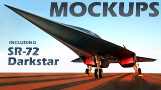 AIRCRAFT MOCKUPS! - An in-depth look, from fighters and bombers to the Lockheed SR-72 Darkstar.