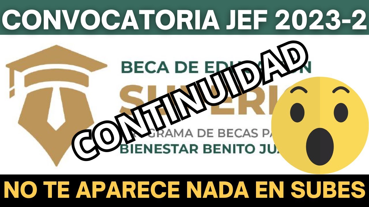 CONTINUIDAD No Te Aparece La Convocatoria Beca Jóvenes Escribiendo El ...