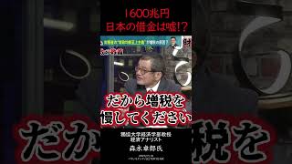 増税は必要？日本の借金1600兆円は嘘！？森永卓郎