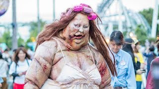 Zombie scary "Amanda"nakakatakot Halloween Horror Nights 좀비 喪屍