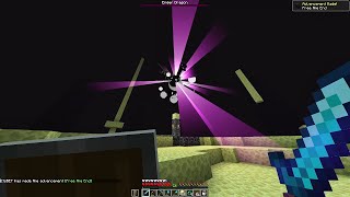 I tried to beat the Ender Dragon for the Third time without a Bed (No Cut GAMEPLAY)