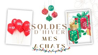 Soldes d'hiver, ce que j'ai acheté en soldes