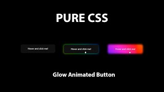 Glowing Gradient Button Animation Effects | Pure Css | Html Css