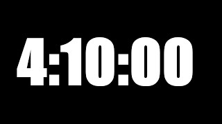 4 HOUR 10 MINUTE TIMER • 250 MINUTE COUNTDOWN TIMER ⏰ LOUD ALARM ⏰