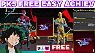 Pk1+5PK free easy achieve how to free helicopter in bgmi popularity  battle point system #popularity