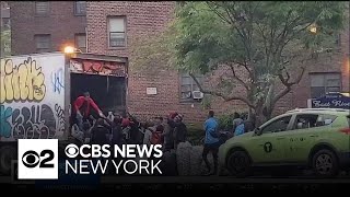 East Harlem tenants say asylum seekers dig through trash, then leave mess behind