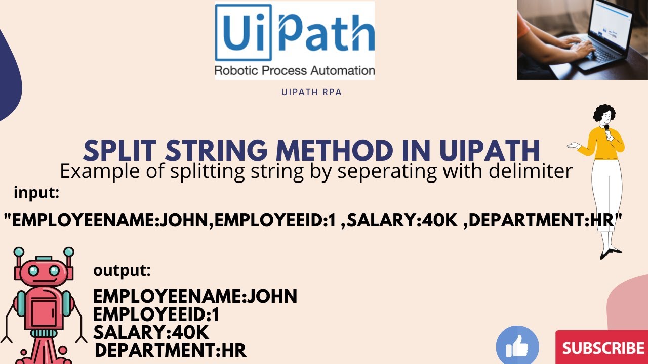 Uipath Rpa Split Method Split String String Manipulation