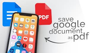 How to Save Google Document as PDF on iPhone (tutorial)