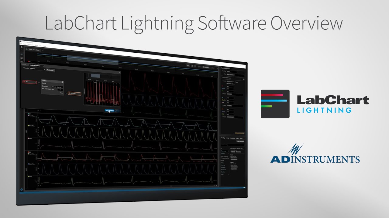 Labchart Lightning Software Overview Youtube