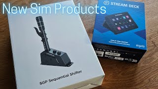 Checking out the Moza SGP Sequential shifter and Elgato Stream Deck...