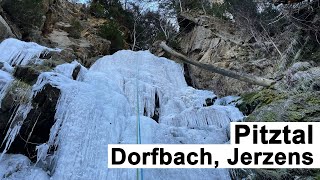 Eisklettern Pitztal - Dorfbach Eisfall Jerzens (WI1-3) - Februar 2023