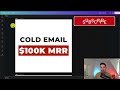 $100k mrr micro saas cold emailing strategies that work