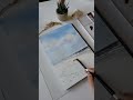 Beach and palm trees in watercolor: Watercolor landscape