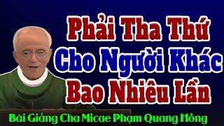 Thiên Chúa Dạy Chúng Ta Phải Tha Thứ Cho Nhau Như Thế Nào - Bài Giảng của Cha Phạm Quang Hồng