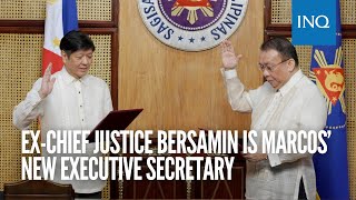 Ex-Chief Justice Bersamin is Marcos’ new executive secretary
