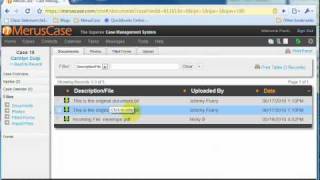 MerusCase Tutorial: How do I manage duplicate uploaded case documents?