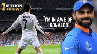 Virat Kohli about Cristiano Ronaldo and Messi motivational video |Virat Kohli Motivation| #ഷോർട്ട്സ്