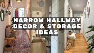 Narrow Hallway Decor and Storage Ideas 2024. Decoration Tips and Cabinets Ideas for Hallway.