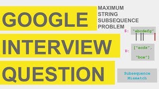 Google Interview Question | Maximum subsequence | leetcode
