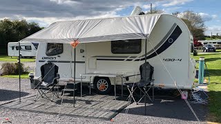 Setting up a Sun Canopy on a Caravan. The Isabella Shadow.