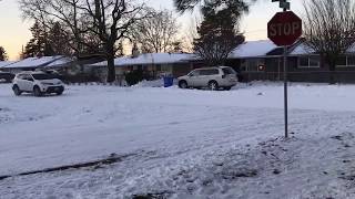 THROWING SNOWBALLS AT CARS!! CRAZY GUY ATTACKS US!!!