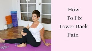 HOW TO FIX LOW BACK PAIN FAST | 6 EASY STRETCHES | YOGA with Ursula