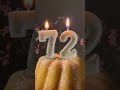 happy birthday to you 72 years seventy two years virtual candles