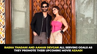 Rasha Thadani and Aaman Devgan All Serving Goals as They Promote Their Upcoming Movie Azaad!