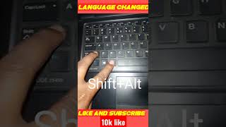 Wow⚡Computer language change Shortcut keys/Computer language English to Hindi changed#Shortcutkey
