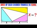 Mathematical Olympiad | Rectangle and triangles | [Important Geometry skills explained] #math #maths