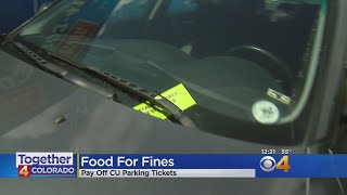 CU Allows Drivers To Pay Off Parking Tickets With Food Donations