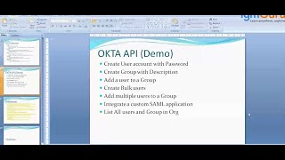 The Role and Use of the Okta API | Okta Tutorial for Beginners (2026)@igmGuru