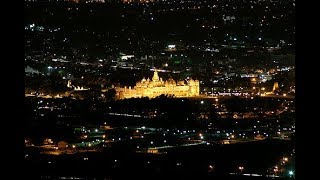 Aerial view of a city from helicopter - Mysore