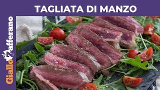 TAGLIATA DI MANZO CON RUCOLA E POMODORINI