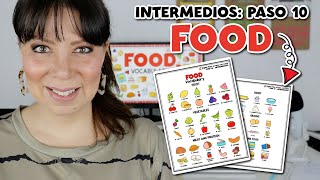 PASO 10 - INTERMEDIOS: LISTA DE ALIMENTOS EN INGLÉS | FOOD VOCABULARY