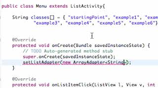 Android Application Development Tutorial 19 Setting up an ArrayAdapter YouTube