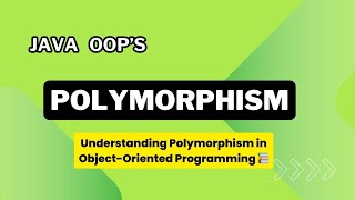 Polymorphism | Malayalam | Oop Concepts : Java Programming Malayalam Tutorial