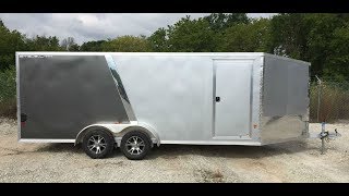 CargoPro STEALTH 7x18 3 Place Inline Aluminum Snowmobile Trailer