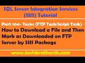 SSIS Tutorial Part 104-Download a File and Then Rename File on FTP Server by SSIS Package