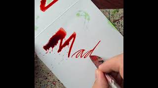 Splatter Calligraphy Name Request no.575