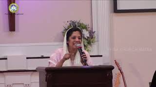 Sheeba Charles Chandy at PFGA Church Easter Service 2023