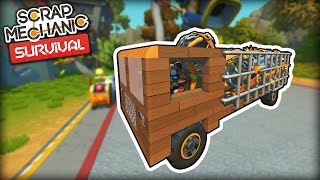 Delivering Truckloads of Farmers to the Trader! (Scrap Mechanic Co-op Survival Ep.12)