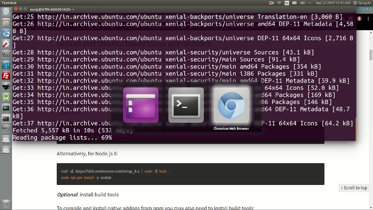 How To Install Node JS In Ubuntu Linux - YouTube