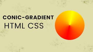 Conic-Gradient Animation Using HTML CSS | CSS Animations